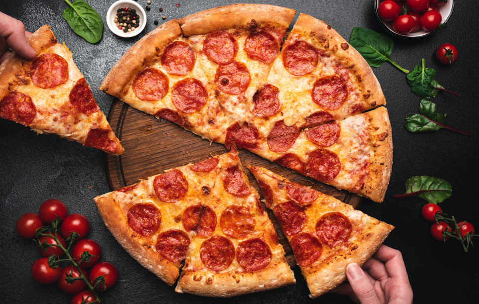 commander pizza tomate 